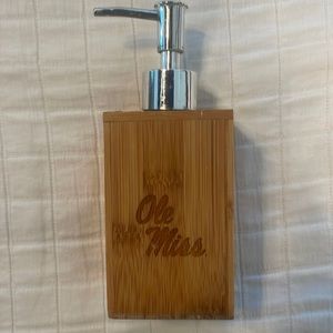 Ole Miss dispenser wooden soap lotion